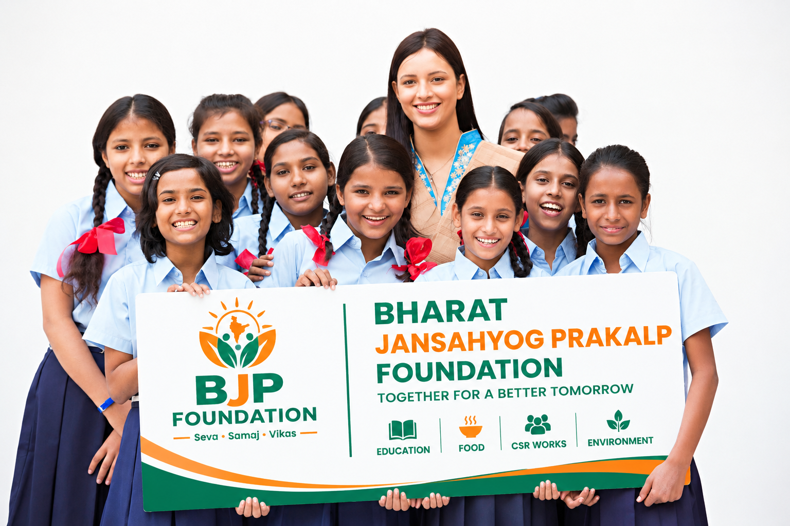 Students supported by Bharat Jansahyog Prakalp Foundation